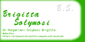 brigitta solymosi business card